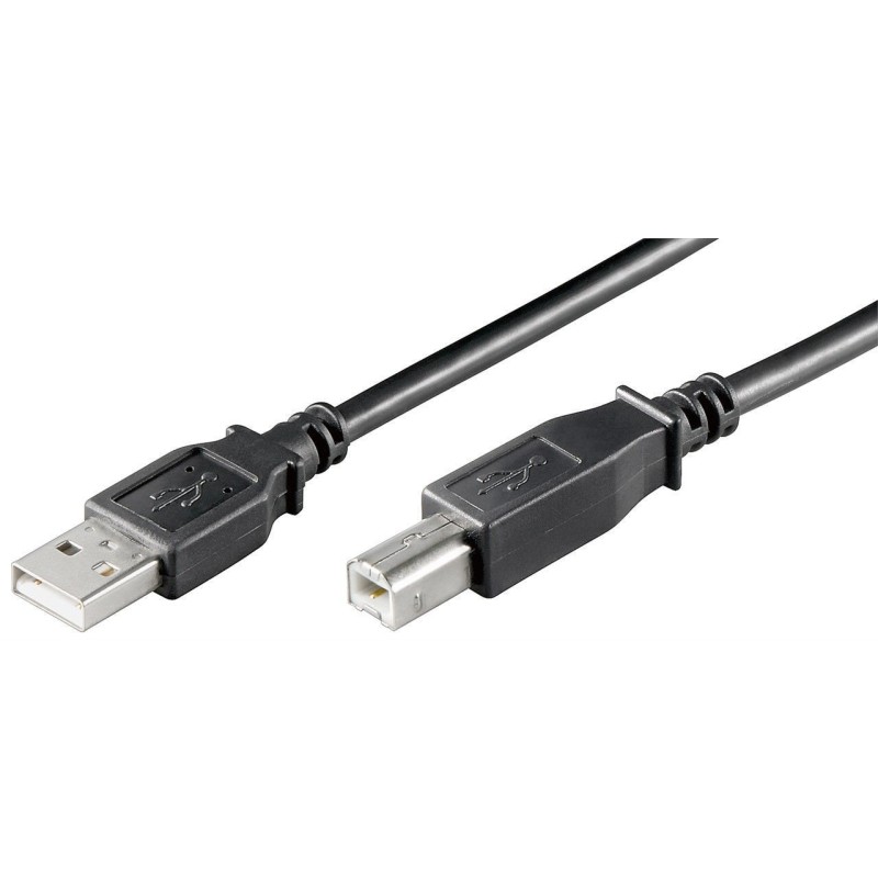 Cablu Imprimanta USB 2.0 A Tata - USB B Tata, 1.8m, Negru, Goobay