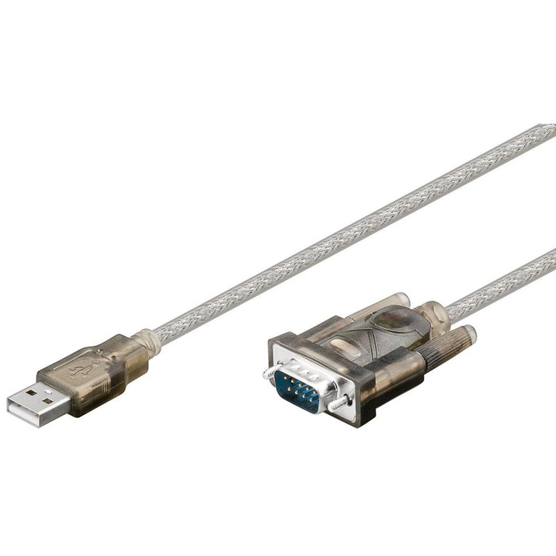 Cablu Convertor Serial RS232 9p D-SUB Tata la USB A Tata, 1.5m, Goobay