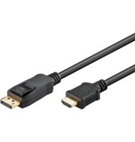 Cablu HDMI Tata - Displayport 20pin Tata Contacte Aurite Goobay
