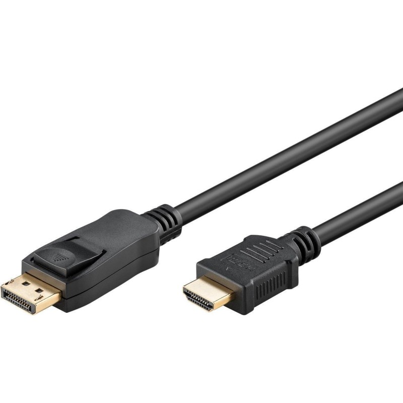 Cablu DisplayPort 20pin Tata - HDMI Tata, Contacte Aurite, 1m, Goobay