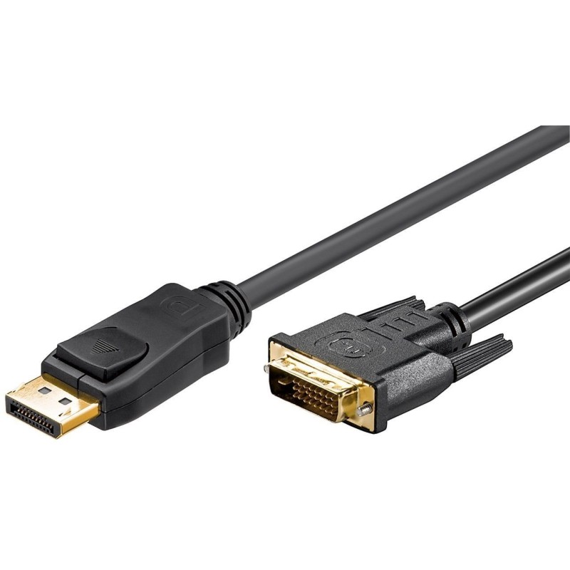 Cablu DisplayPort Tata - DVI-D Tata 1m Negru, Goobay