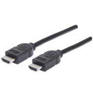 Cablu HDMI-A 19p Tata - HDMI-A 19p Tata, 1.8m, 306119-CG, Negru, Manhattan