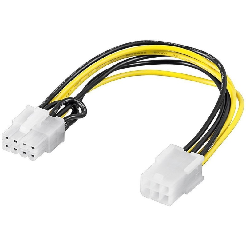 Cablu Adaptor Alimentare PCI Express 6Pini - 8Pini, Goobay