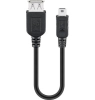 Cablu USB 2.0 - USB Mini 5p 0.2m 