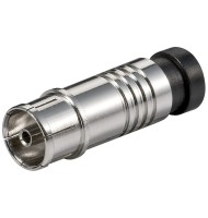 Coaxial Compression Jack - For Cables With An Outer Diameter Of 7 mm, Metal