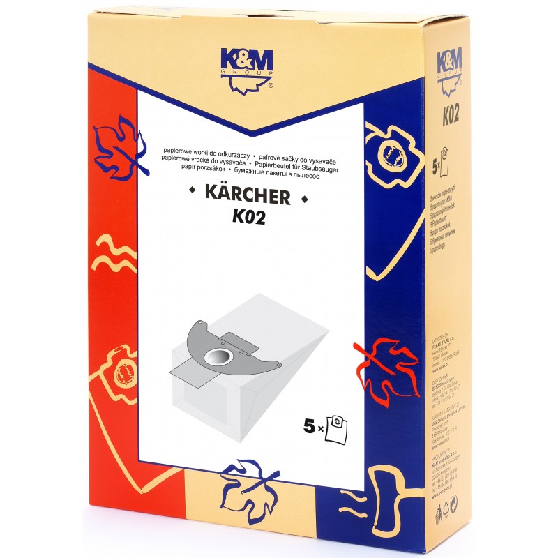 Sac Aspirator Karcher 2501, Hartie, 5 x Saci, K&M