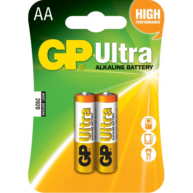 Baterie Ultra-Alcalina GP AA / R6, 2 Buc / Blister
