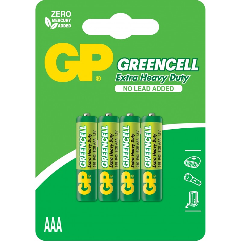 Baterie Zinc Carbon GP R3 AAA 4 Buc / Blister