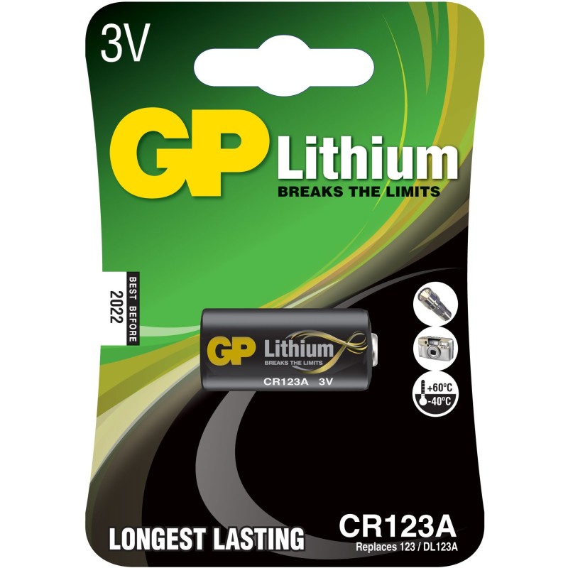 Baterie Lithium GP, CR123A / 3V, 1 Buc / Blister