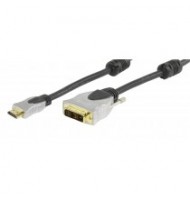 Cablu Profesional HDMI Tata - DVI-D 19pin Tata, 15m, Hq