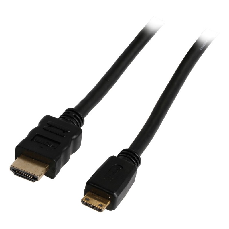 Cablu HDMI de Mare Viteza HDMI - HDMI Mini cu Ethernet, Negru, 3m, Valueline