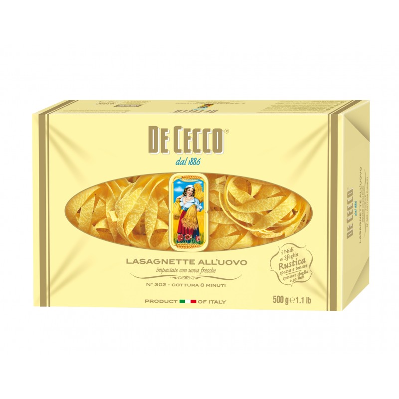 Paste cu Ou Lasagnette Matassine De Cecco, 500 g