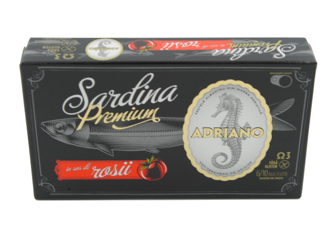 Sardine Premium in Sos Tomat Adriano 90 g