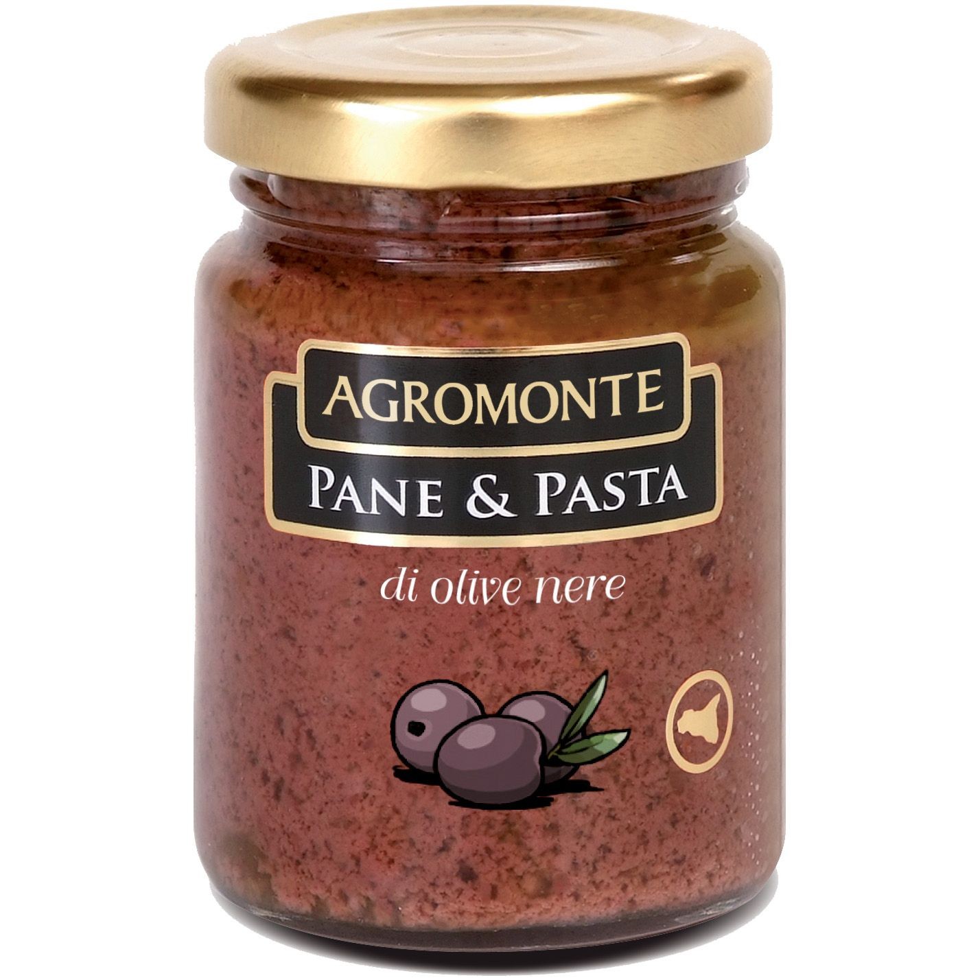 Agromonte Pane E Pasta - Crema din Masline Negre Simpla 200g