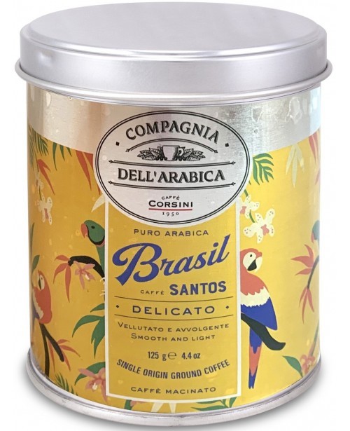 Cafea Macinata Brasil Santos, Corsini Compagnia Dellarabica Cutie Metal 125 g