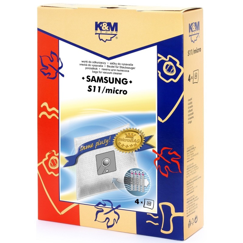 Sac Aspirator Samsung VP77, Sintetic, 4 x Saci, K&M