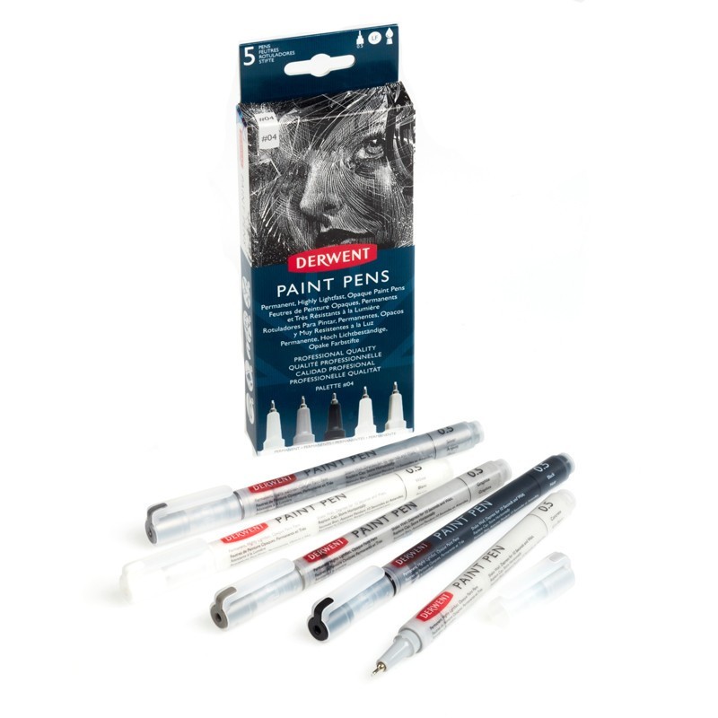 Set 5 liner Paint Pen Palette 4 Derwent Oferta Pret Trada.ro