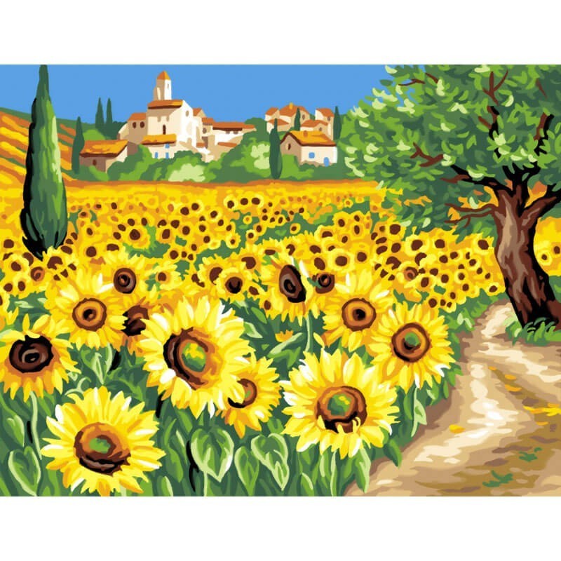 Pictura pe Numere Floarea Soarelui