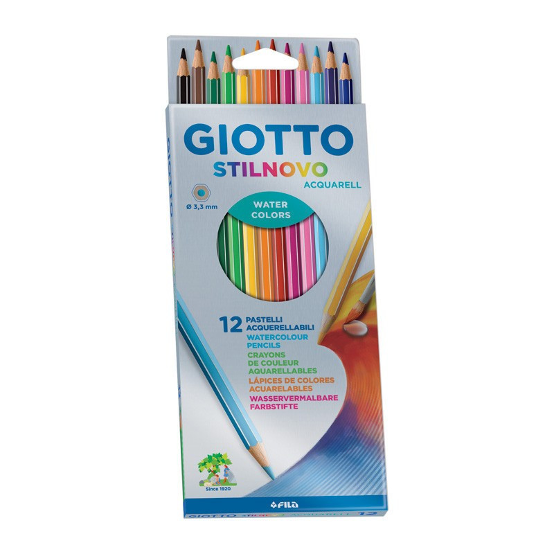 Set Creioane Acuarelabile 12 Bucati Stilnovo Giotto