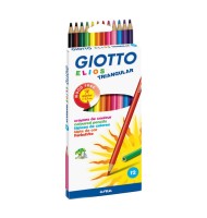Set Creioane Colorate 12 Bucati Elios Giotto