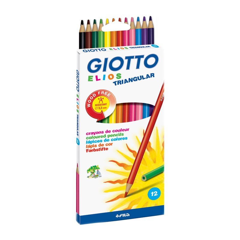 Set Creioane Colorate 12 Bucati Elios Giotto