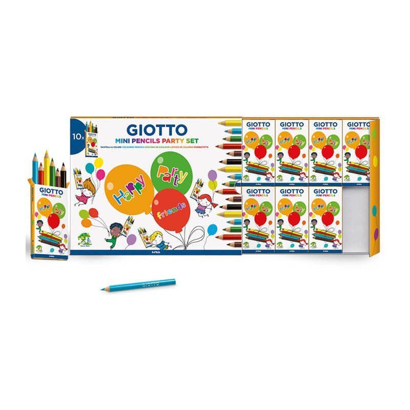 Set Mini-Creioane Colorate Party Gift Giotto