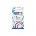 Set 8 Carioci Turbo Glitter Pastel Giotto