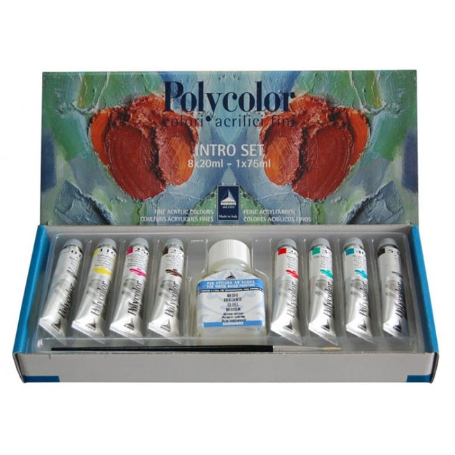 Set 8x20ml culori vinilice Polycolor Maimeri