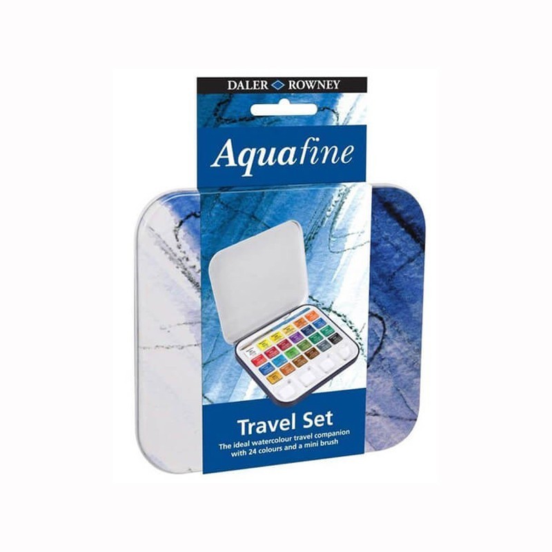 Set 24 Acuarelebile Godete Travel Aquafine