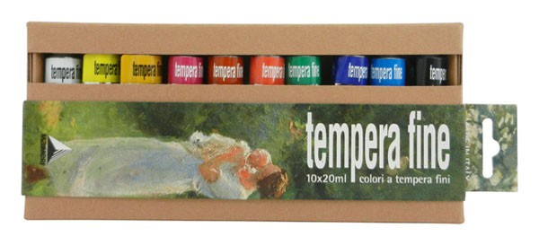 Set 10x20ml culori tempera Fine Maimeri