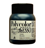 Gesso Polycolor Negru Maimeri, 500 ml