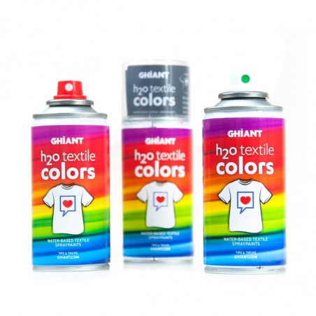 Culori textile spray H2O Textile Colors Ghiant - Fluo Yellow - 150 ml...