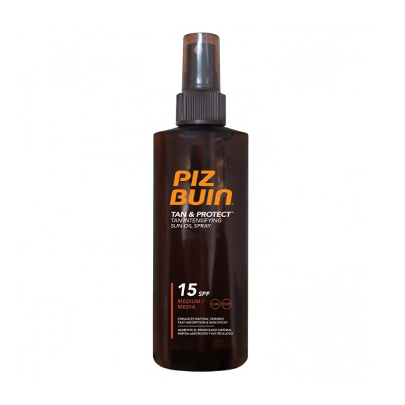 Ulei Spray pentru Accelerarea Bronzarii Piz Buin Tan & Protect SPF 15, 150 ml