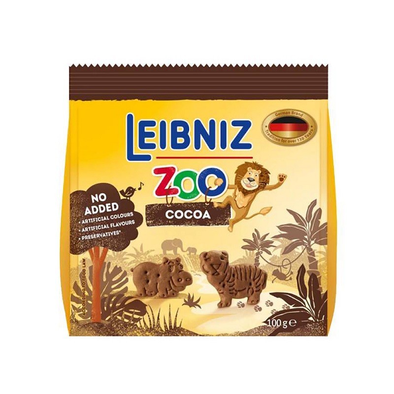 Biscuiti Leibniz Cacao Zoo 100 g