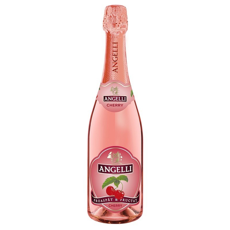 Vin Spumant Angelli, Rosu, Cocktail Cherry 0.75 l