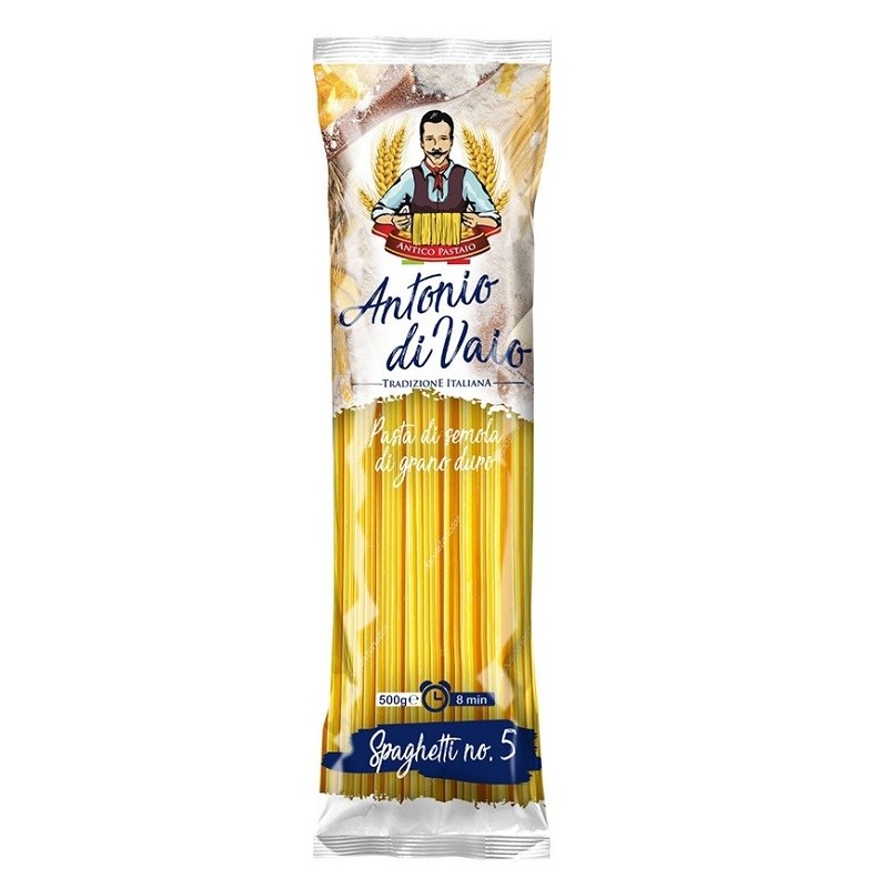 Paste Antonio Di Vaio, Spaghetti Nr.5 Grau Dur 500 g