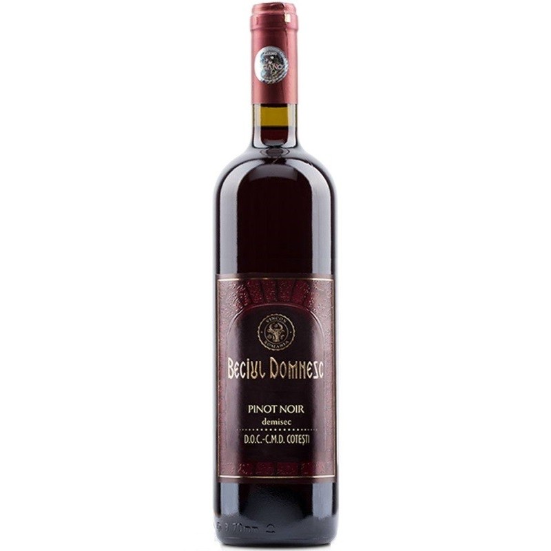 Vin Beciul Domnesc Pinot Noir, Rosu Demisec 0.75 l