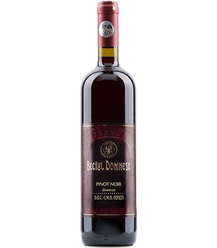 Vin Beciul Domnesc Pinot Noir, Rosu Demisec 0.75 l