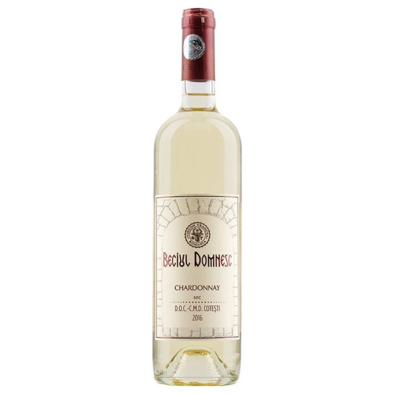 Vin Beciul Domnesc Chardonnay, Alb Sec 0.75 l
