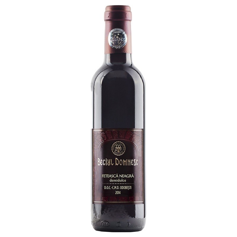 Vin Beciul Domnesc Feteasca Neagra, Rosu Demidulce 375 ml