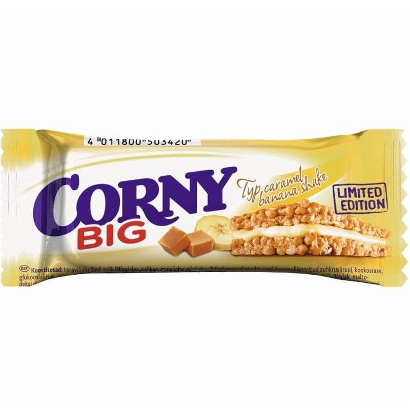 Baton de Cereale Corny Big cu Crema Banane Si Caramel 40 g