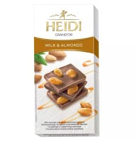 Ciocolata cu Lapte si Migdale Heidi Grand-Or Milk & Almonds 80 g