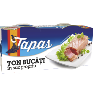 Ton Bucati Tapas in Suc Propriu 2 x 80 g