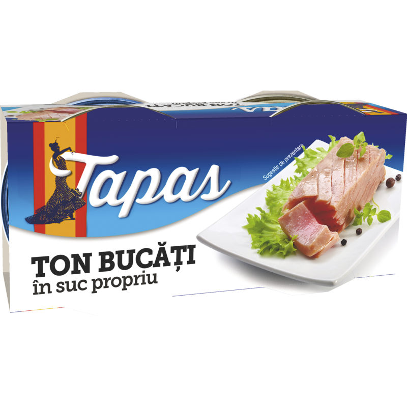 Ton Bucati Tapas in Suc Propriu 2 x 80 g