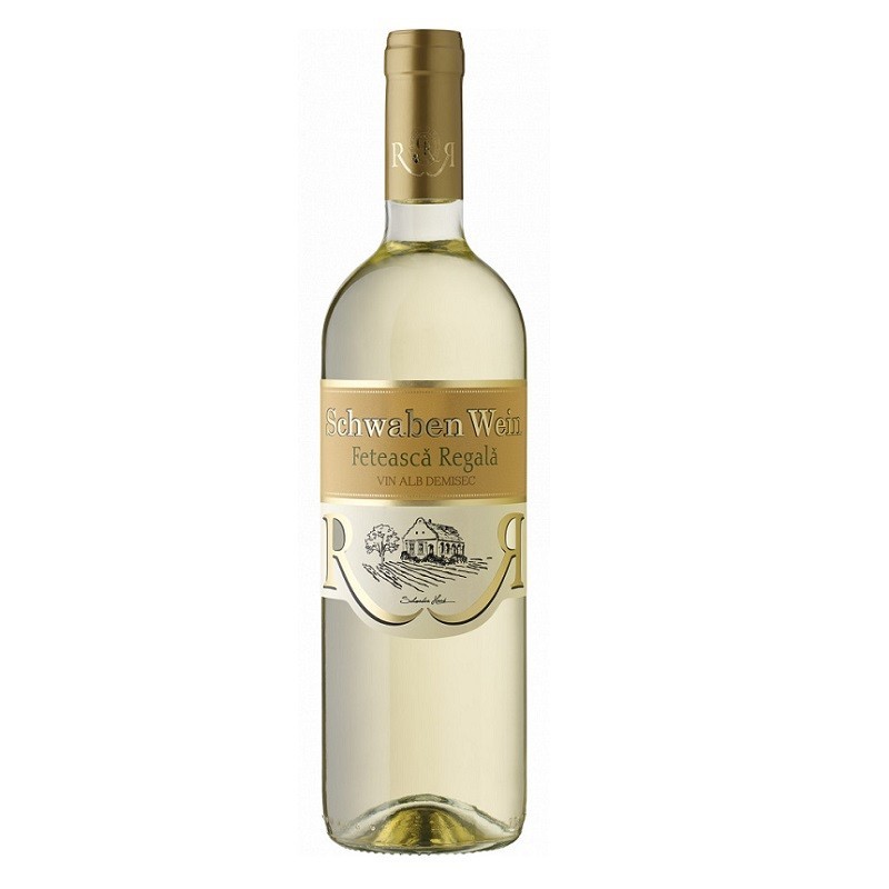 Vin Schwaben Wein Cramele Recas, Feteasca Regala Alb Demisec 0.75 l
