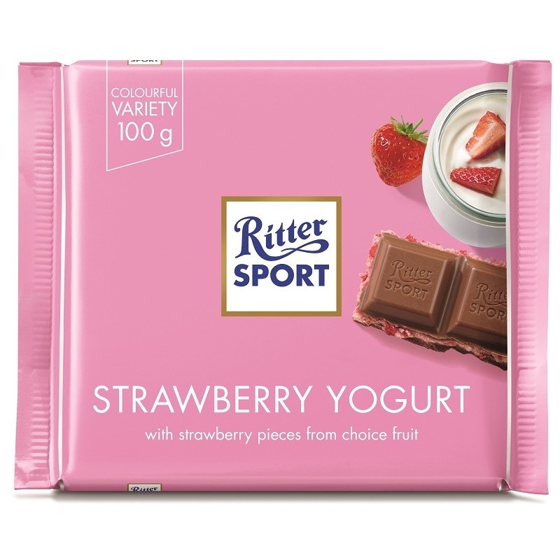 Ciocolata Ritter Sport Strawberry Yogurt 100 g