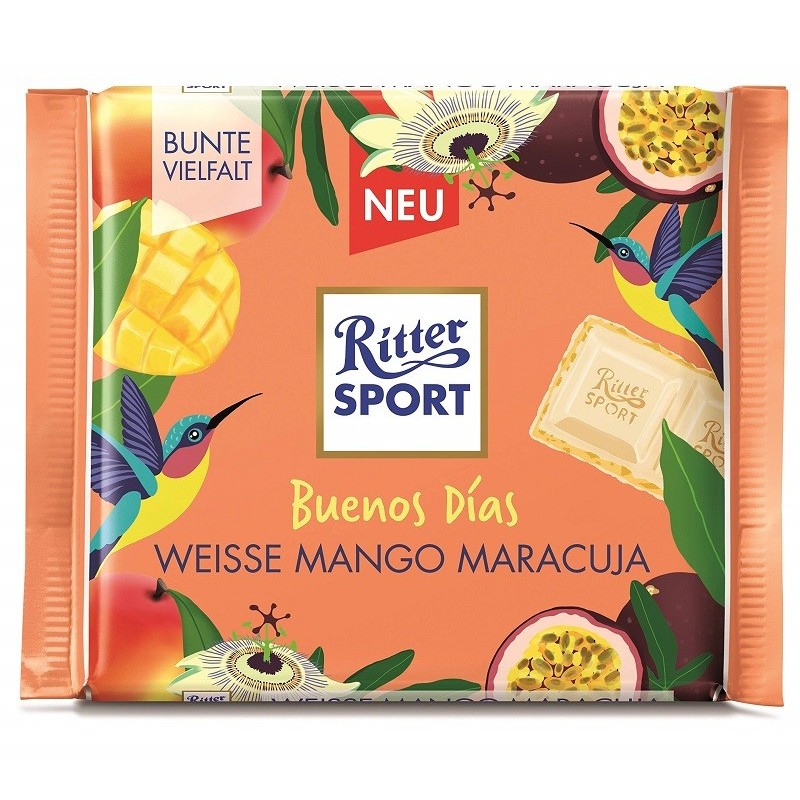 Ciocolata Ritter Sport Weisse Mango Maracuja 100 g