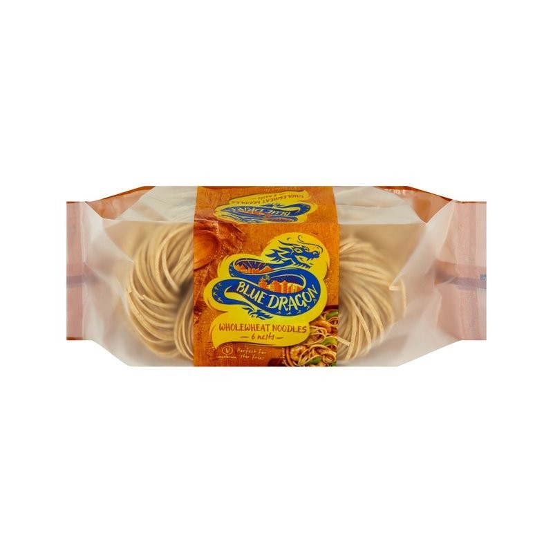 Noodles Taitei din Faina Integrala de Grau, Blue Dragon, 300 g