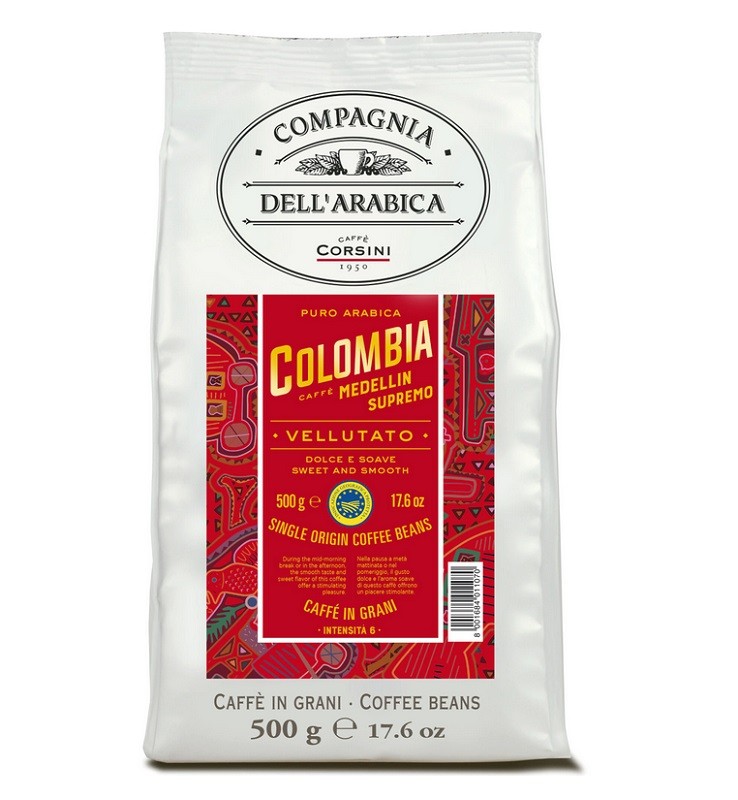 Cafea Boabe Compagnia Dell'Arabica Corsini Colombia 500 g