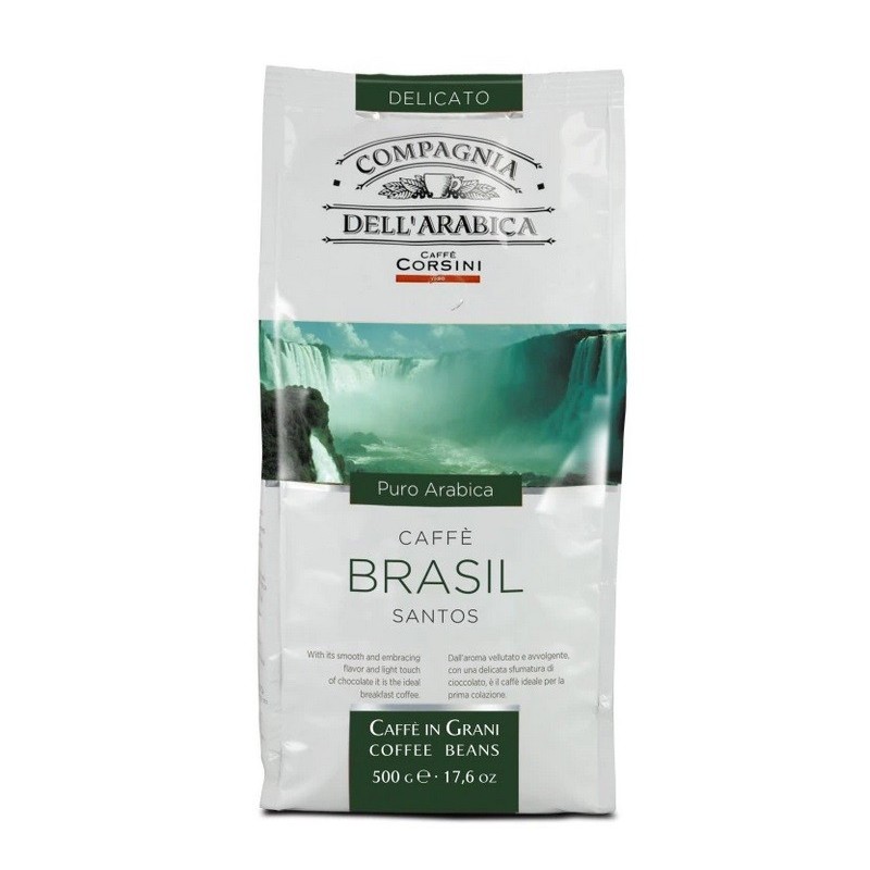 Cafea Boabe Compagnia Dell'Arabica Corsini Brasile Santos 500 g
